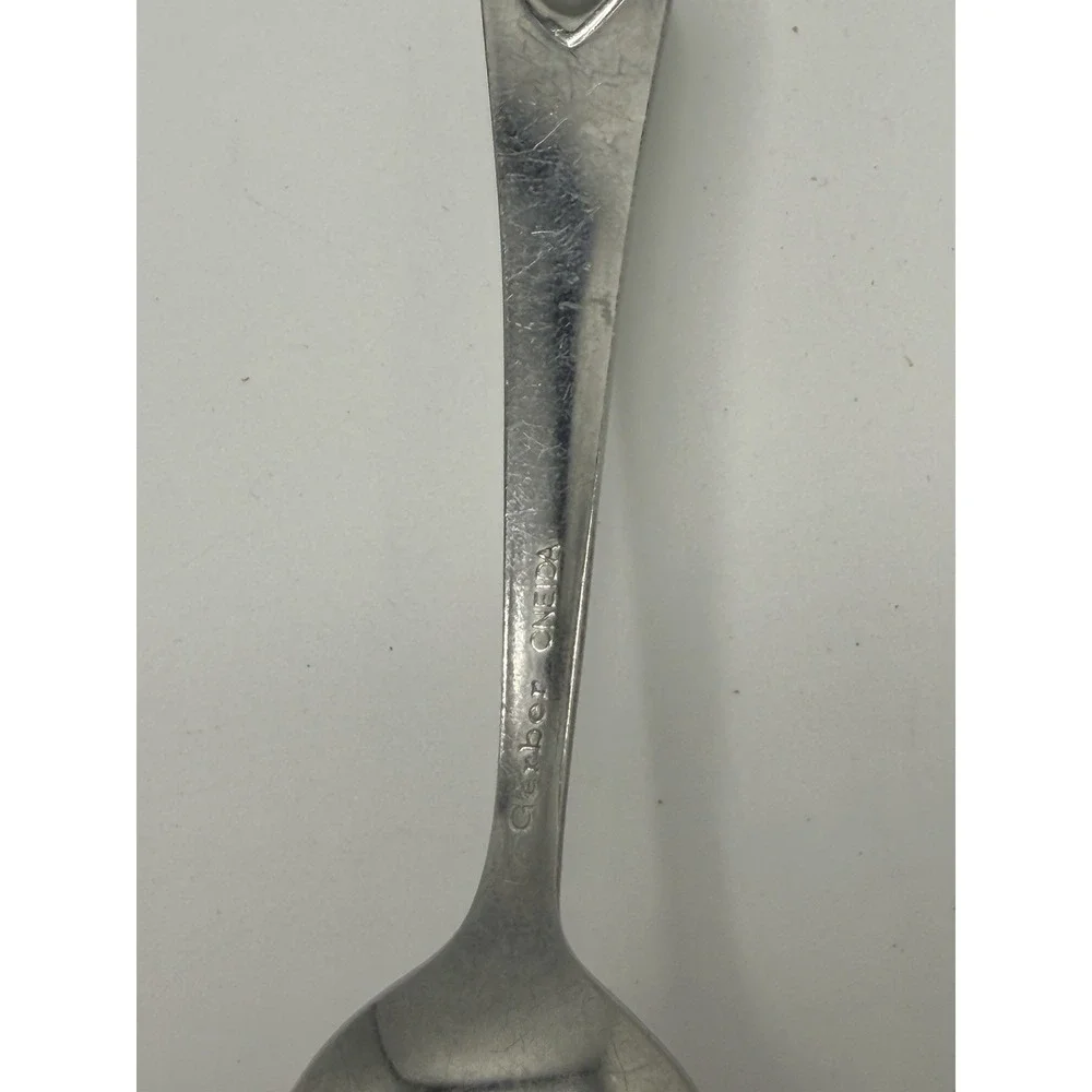 Vintage Gerber Baby‎ Infant Spoon ONEIDA Stainless Engraved  Elizabeth 6-27-81